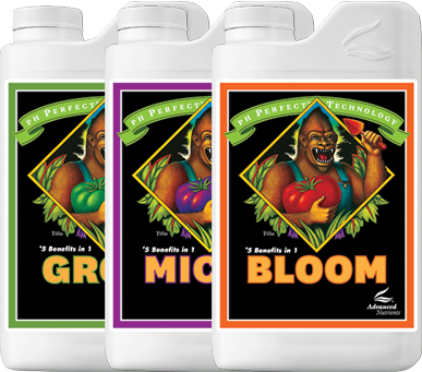 Pagrindinės kambarinių augalų trąšos PH Perfect Grow, Micro, Bloom